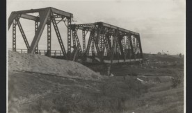 Most przez rzekę Liwiec na km. 113,4. 17 maja 1946 r.